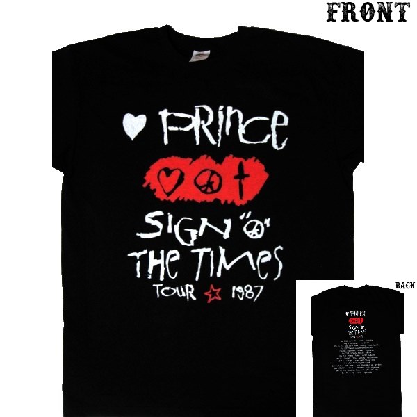PRINCE Sign o' the Times Tour 1987 プリンス ツアー バンドTシャツ S ...