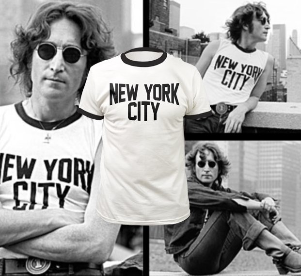 John Lennon ロックtシャツ バンドtシャツメンズ John Lennon New York City ジョン レノン 愛用デザイン Usa製作 ジョンレノンtシャツ S M L Xl Xxl バンドtシャツとロックtシャツならtokyo Roxx