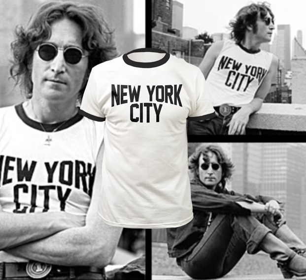 JOHN LENNON】ロックTシャツ バンドTシャツメンズ JOHN LENNON New York City ジョン レノン 愛用デザイン  USA製作 ジョンレノンTシャツ S/M/L/XL/XXL | バンドTシャツとロックTシャツならTOKYO ROXX