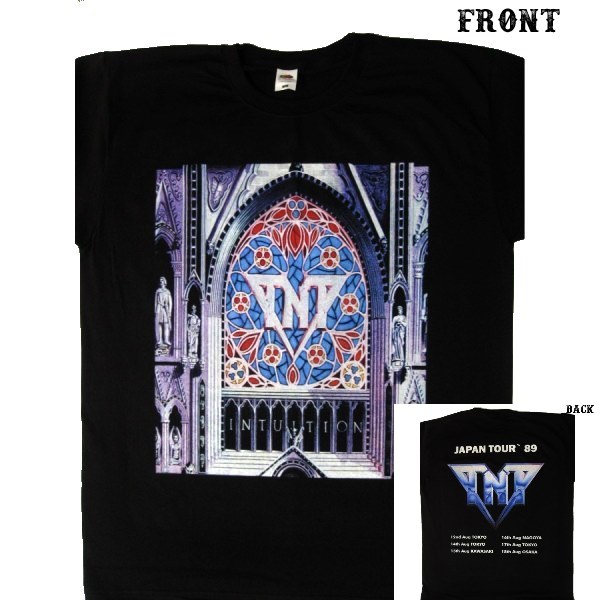 【TNT】ロックTシャツ メンズ バンドTシャツ メンズ TNT Intuition Japan Tour 1989 ティーエヌ ティー ツアー バンドTシャツ S/M/L/XL/XXL