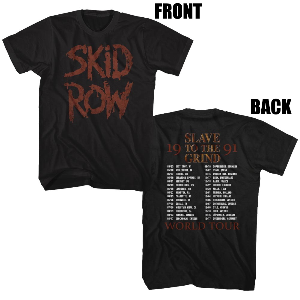 SKID ROW】ロックTシャツ メンズ バンドTシャツ メンズ SKID ROW Slave