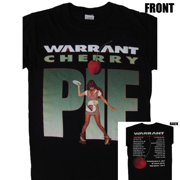 WARRANT】ロックTシャツ メンズ バンドTシャツ メンズ WARRANT Cherry