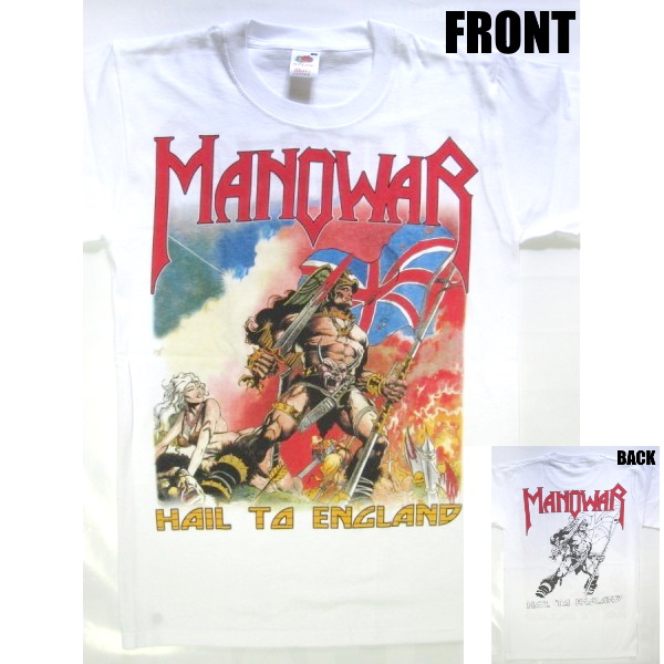 MANOWAR】ロックTシャツ メンズ バンドTシャツ メンズ MANOWAR HAIL TO