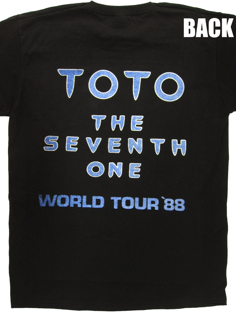 Toto 1988 The Seventh One】日本ツアー Tシャツ-