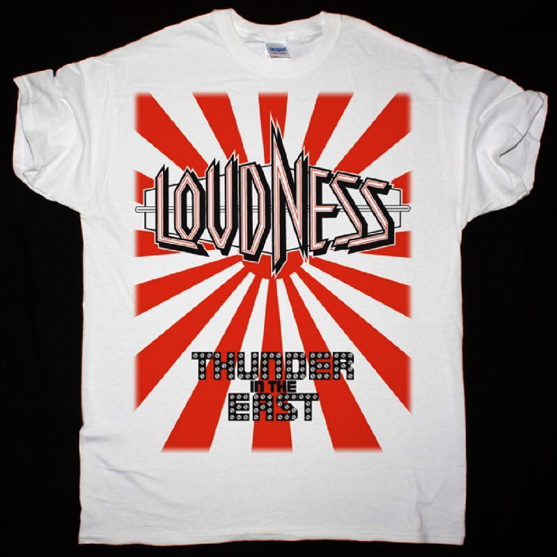 LOUDNESS】メンズ LOUDNESS THUNDER IN THE EAST 1985 White ...
