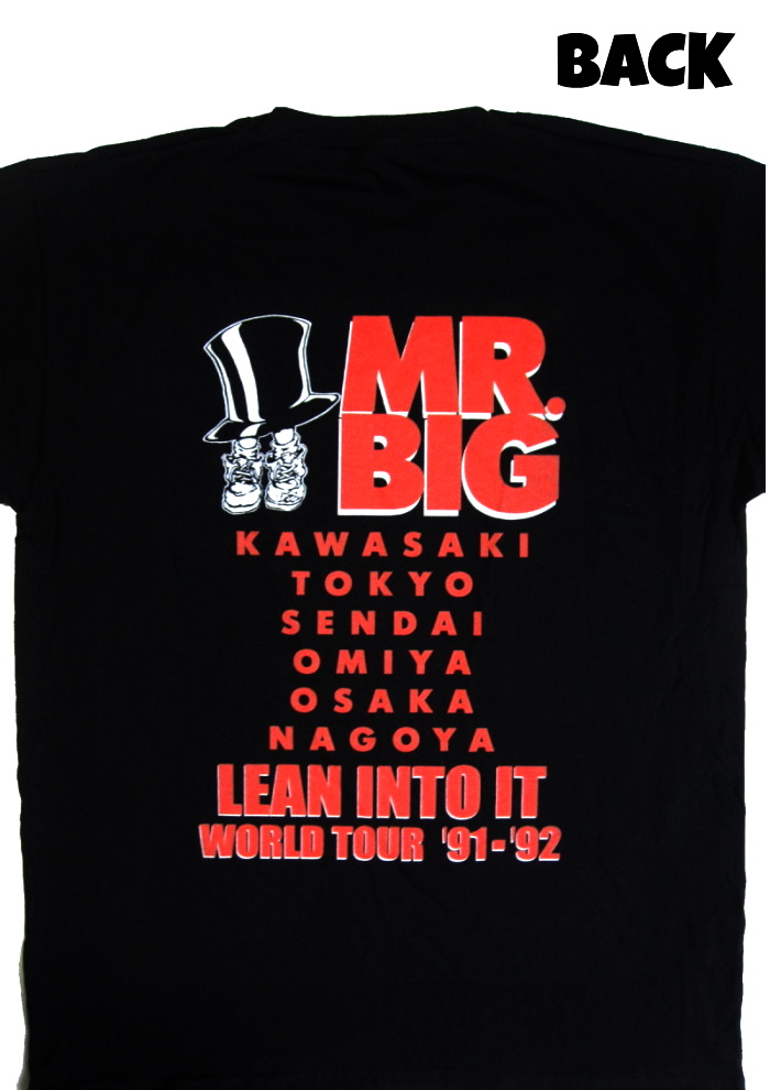 MR.BIG】ロックTシャツ メンズ バンドTシャツ メンズ MR.BIG Lean Into 