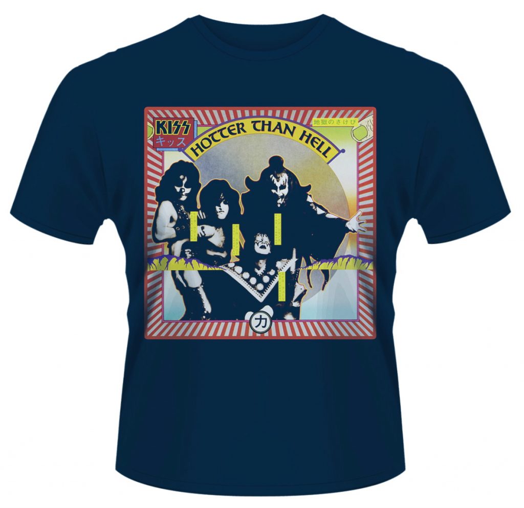 【KISS】ロックTシャツ メンズ バンドTシャツ メンズ KISS Hotter Than Hell 1974 キッス オフィシャルバンドTシャツ S/M/L/XL バンドTシャツと