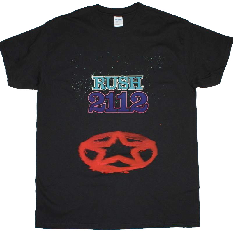 【RUSH】ロックTシャツ メンズ バンドTシャツ メンズ RUSH 2112 ラッシュ オフィシャル バンドTシャツ S/M/L/XL/XXL