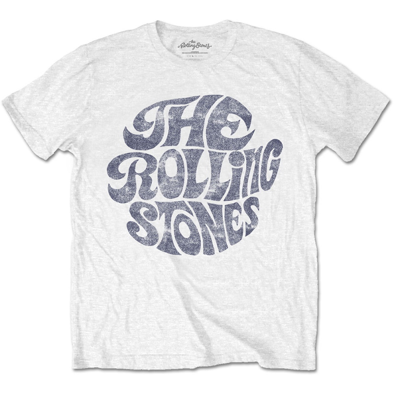 Rolling Stones】ロックTシャツ メンズ バンドTシャツ メンズ THE ROLLING STONES VINTAGE 70'S LOGO  White ザ・ローリング・ストーンズ バンド Tシャツ S/M/L/XL/XXL バンドTシャツとロックTシャツならTOKYO ROXX