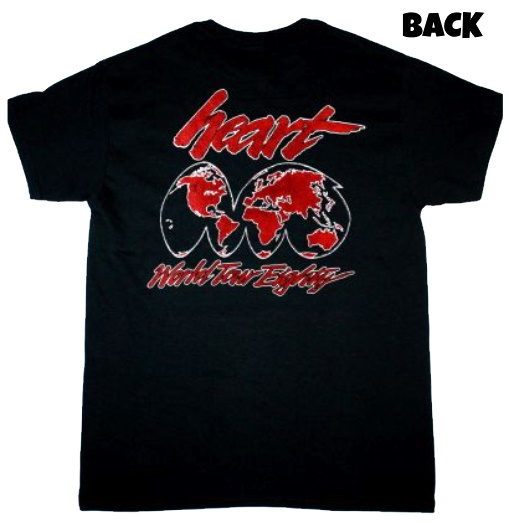 【HEART】ロックTシャツ メンズ バンドTシャツ メンズ HEART Bébé le Strange World Tour 1980 ハート  ツアー バンドTシャツ S/M/L/XL/XXL