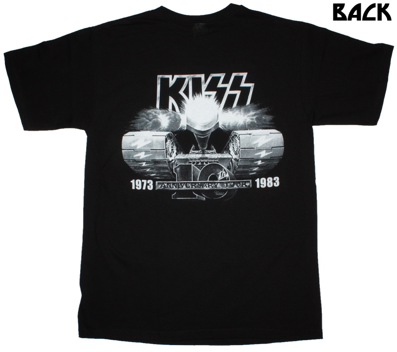 【KISS】ロックTシャツ メンズ バンドTシャツ メンズ KISS Creatures of the Night 10th ANNIVERSARY  TOUR キッス ツアー Tシャツ S/M/L/XL/XXL