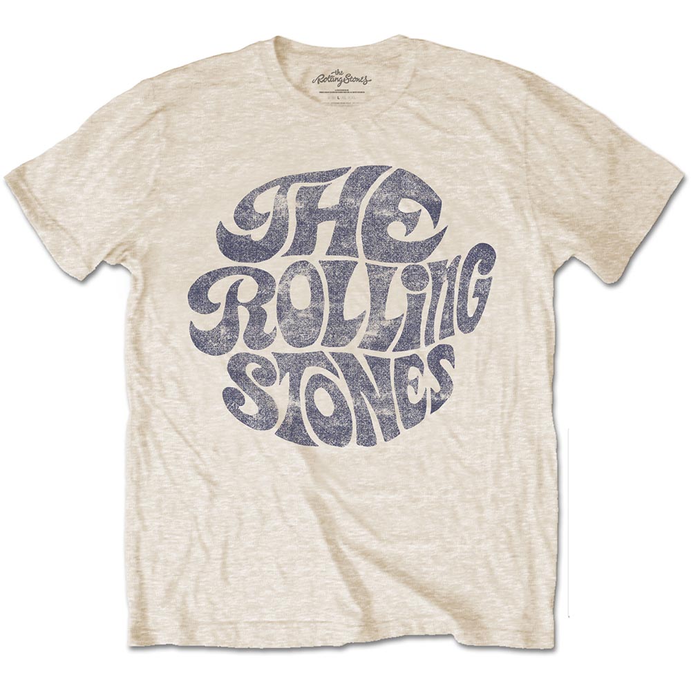 Rolling Stones】ロックTシャツ メンズ バンドTシャツ メンズ THE ROLLING STONES VINTAGE 70'S LOGO  Sand Color ザ・ローリング・ストーンズ バンド Tシャツ S/M/L/XL/XXL バンドTシャツとロックTシャツならTOKYO ROXX