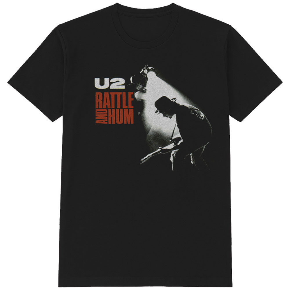 【U2】ロックTシャツ メンズ バンドTシャツ メンズ U2 Rattle and Hum 1988 U2 オフィシャル バンドTシャツ S