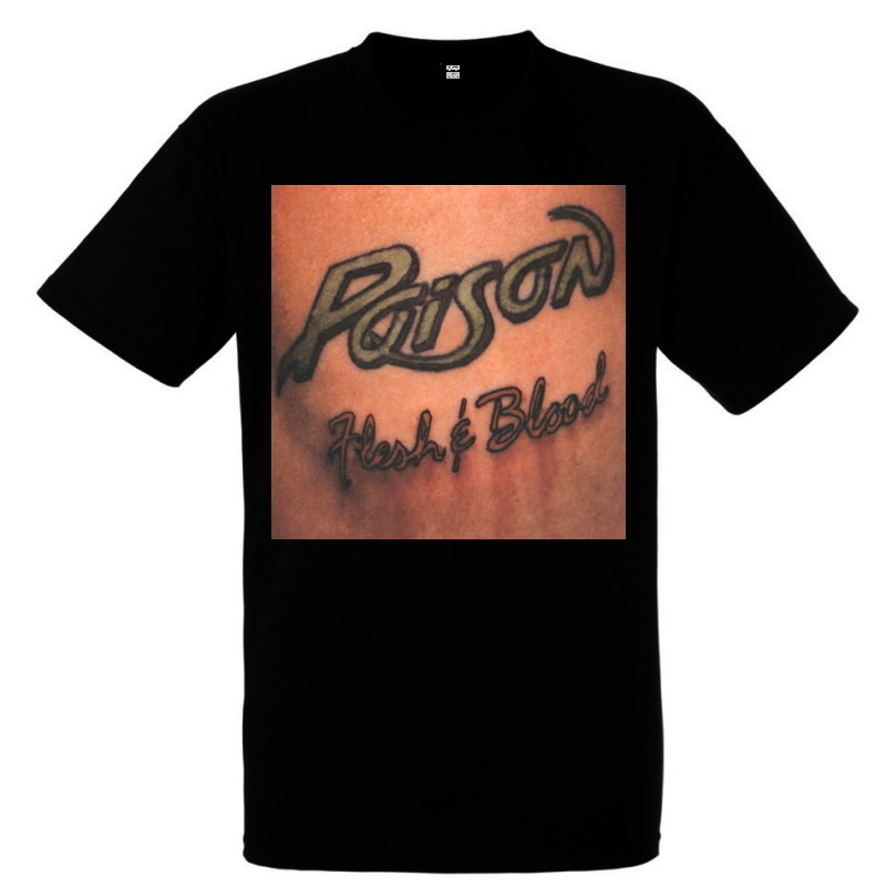 POISON】ロックTシャツ メンズ バンドTシャツ メンズ POISON Flesh