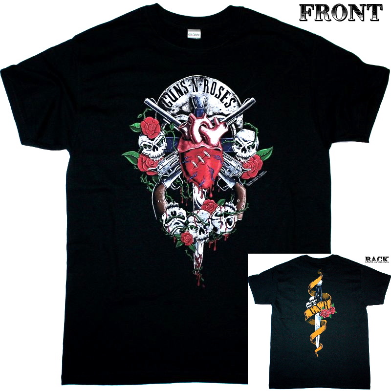 【Guns N'Roses】ロックTシャツ メンズ バンドTシャツ メンズ 
