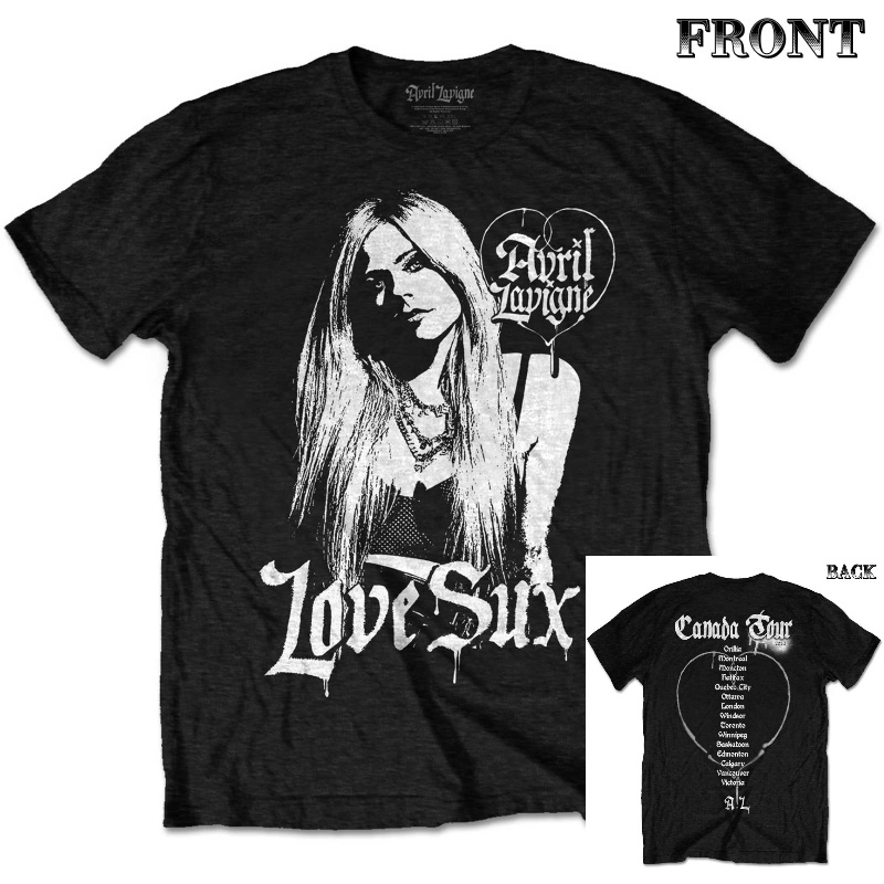 AVRIL LAVIGNE 】ロックTシャツ メンズ バンドTシャツ メンズ AVRIL 