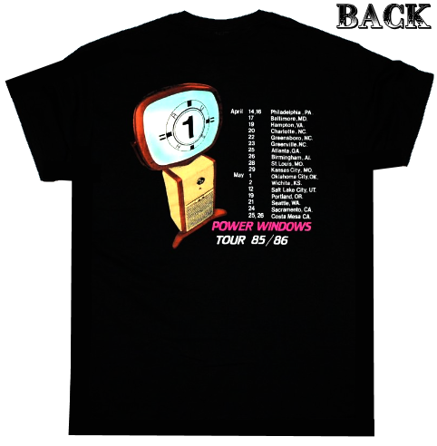 RUSH】ロックTシャツ メンズ バンドTシャツ メンズ RUSH POWER WINDOWS 1985'86 Tour ラッシュ ツアー  バンドTシャツ S/M/L/XL/XXL | バンドTシャツとロックTシャツならTOKYO ROXX