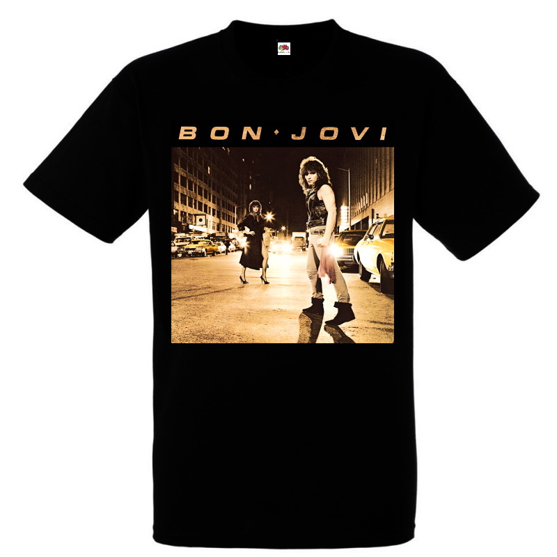 BON JOVI】 バンドTシャツ ロックTシャツ BON JOVI FIRST ALBUM 1984 ...
