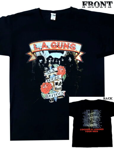 L.A. GUNS】ロックTシャツ メンズ バンドTシャツ メンズ L.A. GUNS 