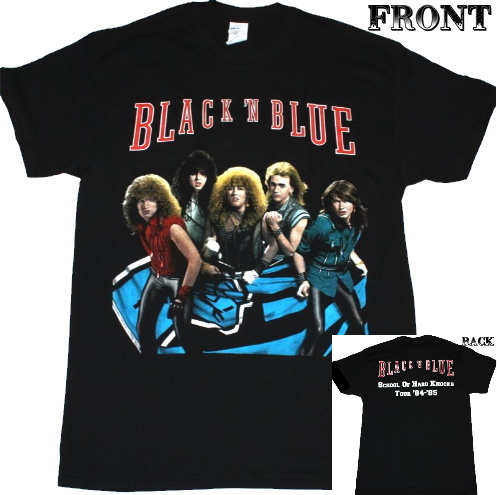 BLACK 'N BLUE TOMMY THAYER】ロックTシャツ メンズ バンドTシャツ メンズ BLACK 'N BLUE School Of  Hard Knocks Tour '84'85 ブラック アンド ブルー ツアー バンドTシャツ S/M/L/XL/XXL | バンドTシャツと ロックTシャツならTOKYO ROXX