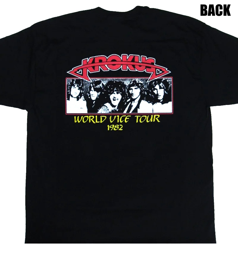 KROKUS】ロックTシャツ メンズ バンドTシャツ メンズ KROKUS One Vice
